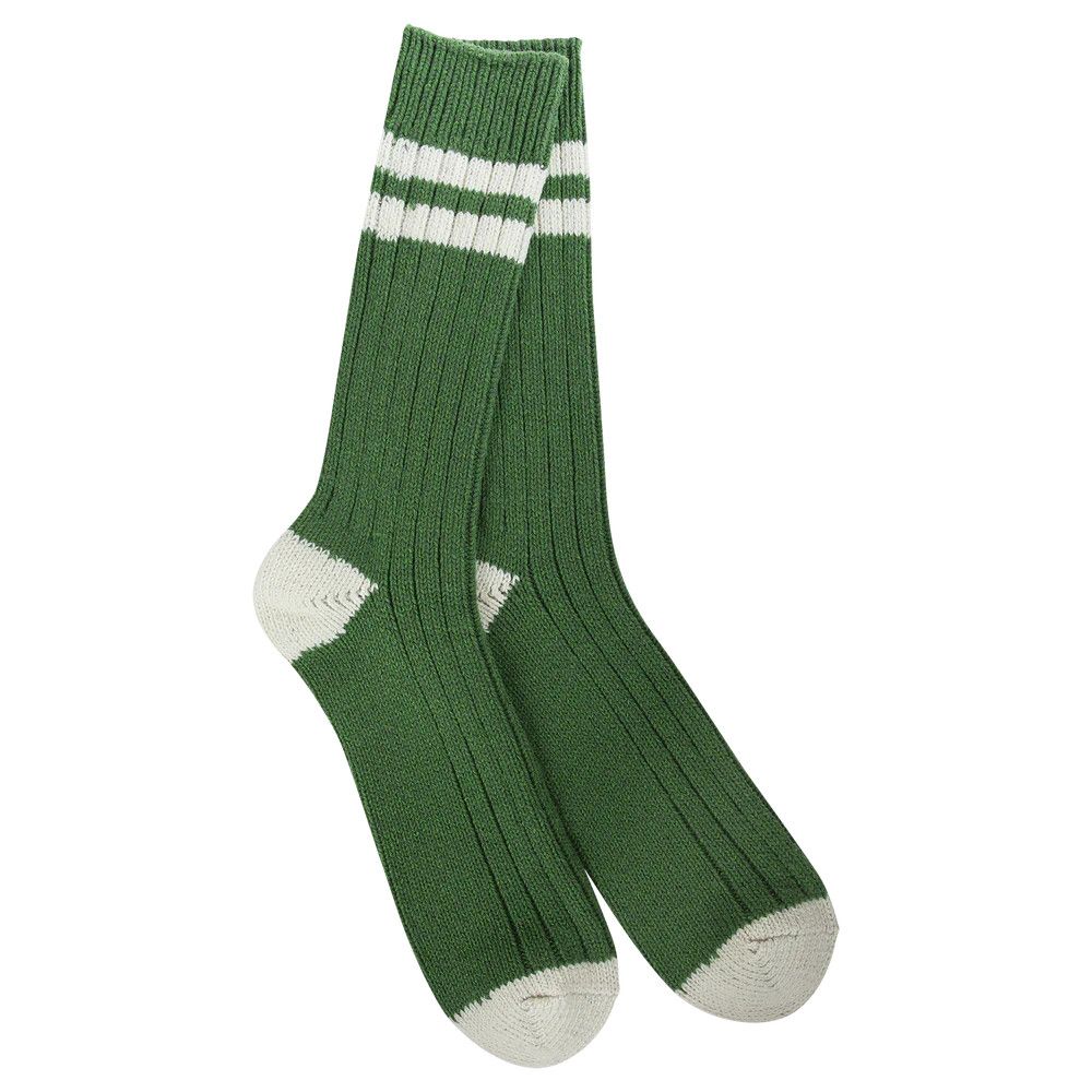1902 Cotton Ragg Rugby Crew Socks, Color: Clover