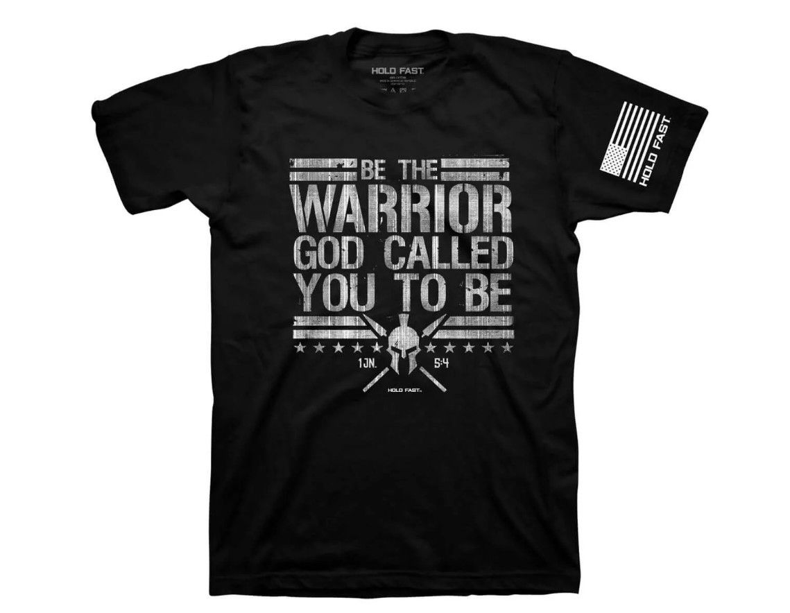 Be the Warrior Hold Fast Tee, Color: Black, Size: SM