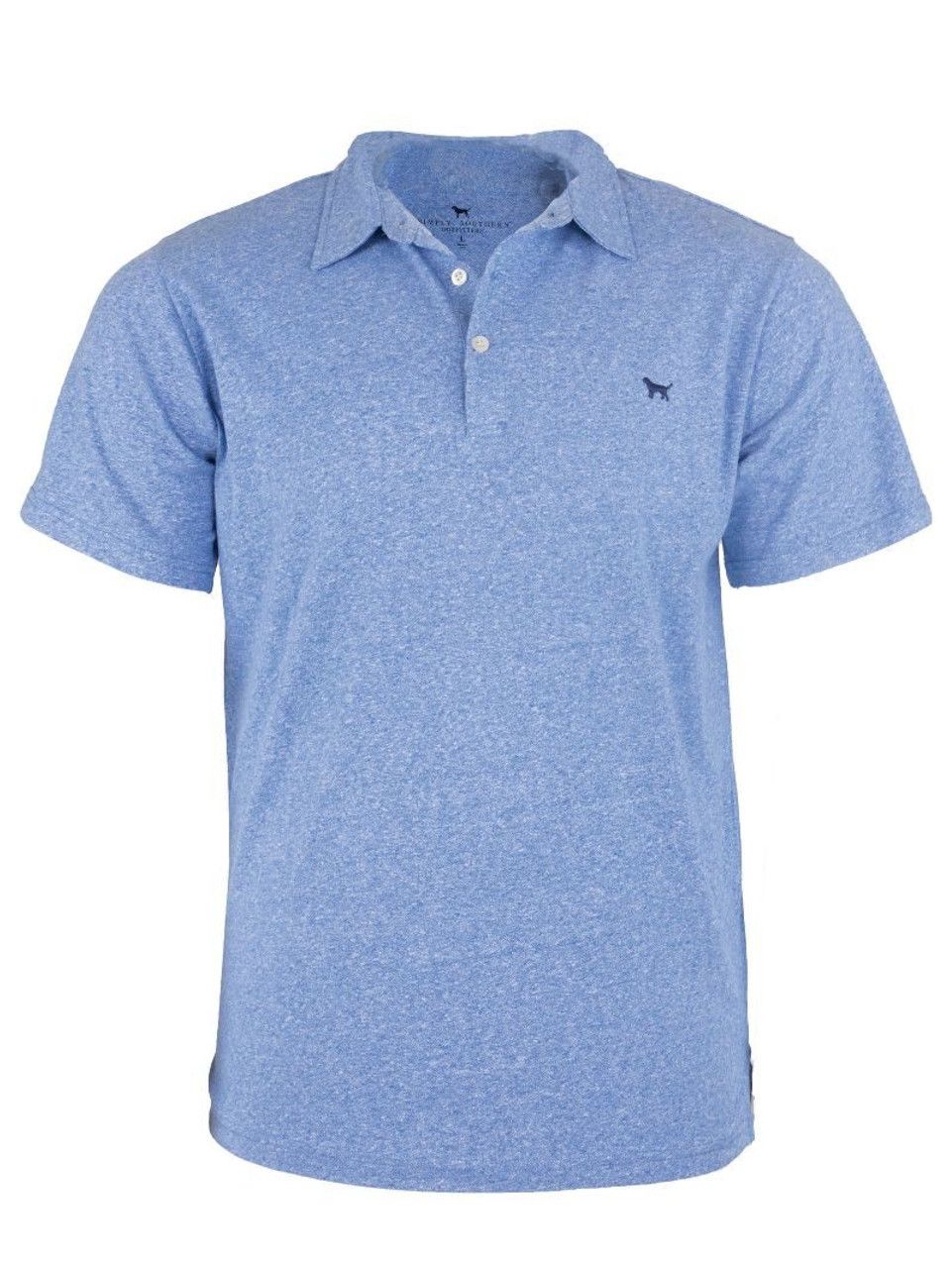  Simply Southern Blue Polo, Size: SM