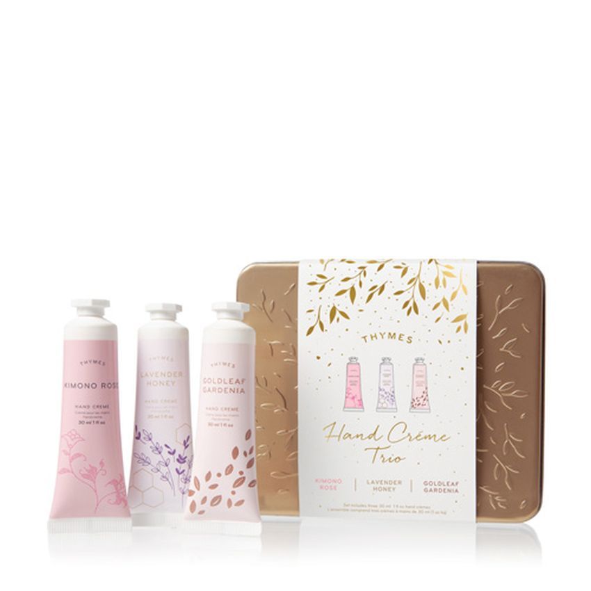 Thymes Hand Creme Trio, Flavor: Rose, Honey &amp; Gardenia