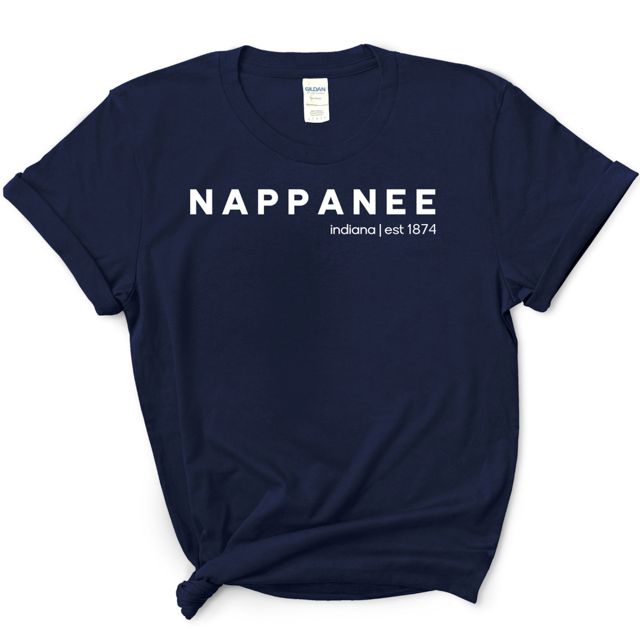 Nappanee Est 1874 Tee, Size: SM, Color: Navy