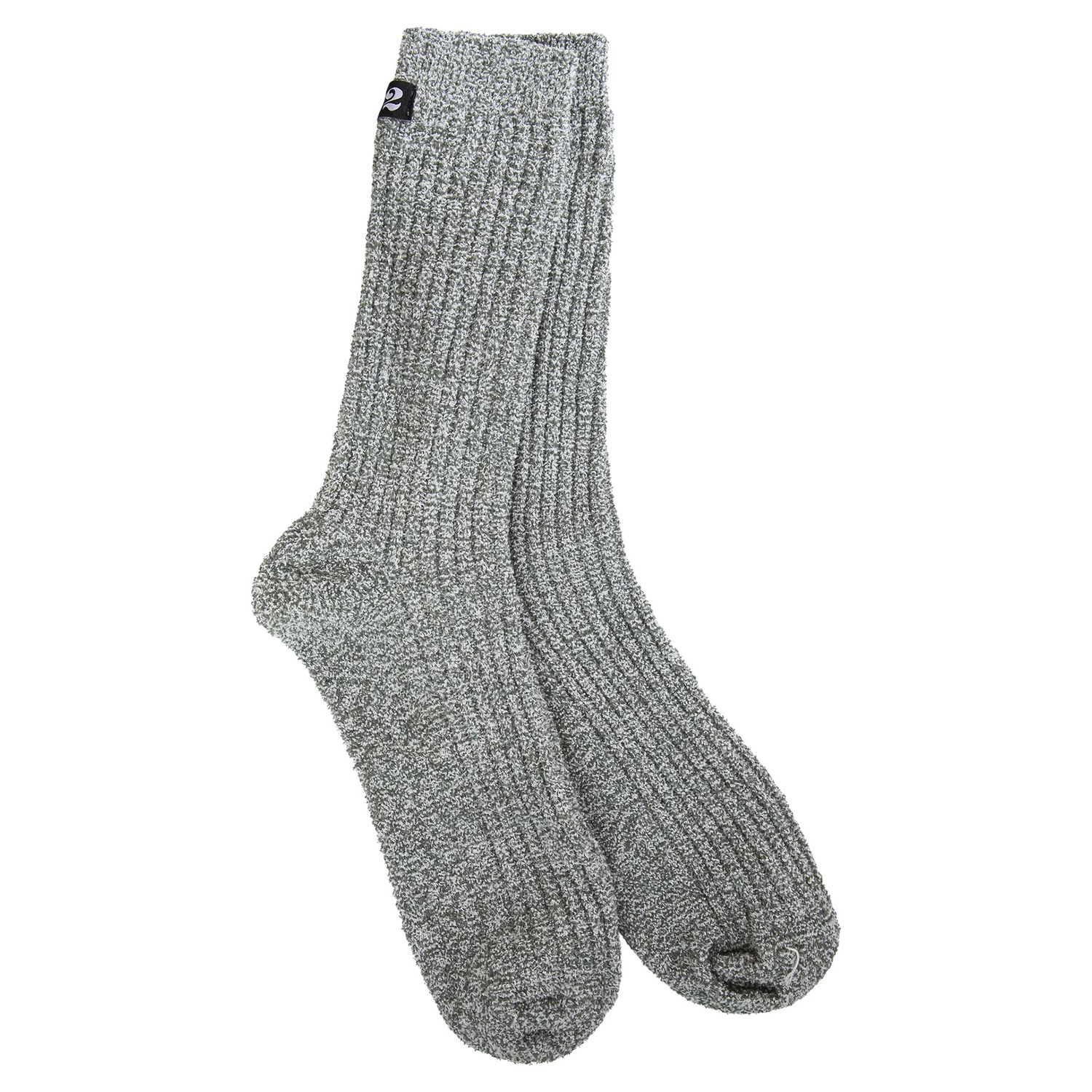 1902 Express Cozy Crew Socks, Color: Stone / White