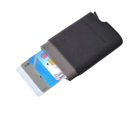 RFID Credit Card Safe Wallet, Color: Black
