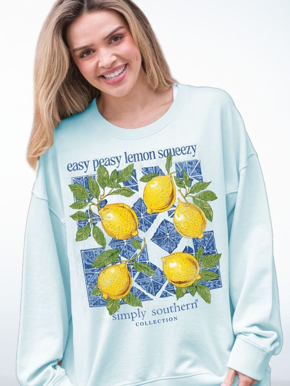  Simply Southern Easy Peasy Lemon Tee, Size: XS/S