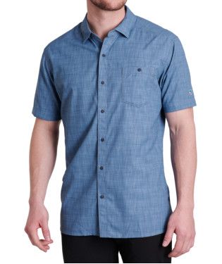 KUHL Persuadr Short Sleeve Shirt, Color: Bluejay, Size: SM