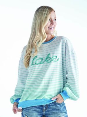  Simply Southern Lake Stripe Sweater