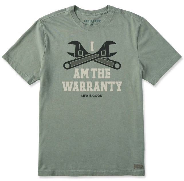 Life is Good Mens 'I am the Warranty' Tee, Size: MD