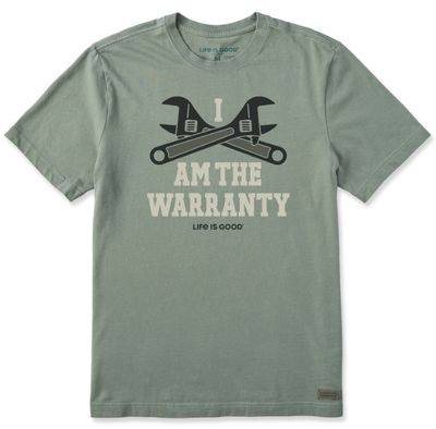 Life is Good Mens 'I am the Warranty' Tee