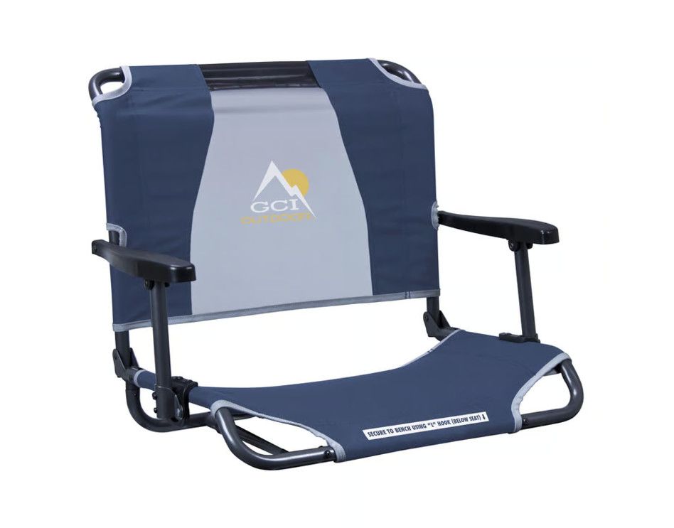 GCI Big Comfort Stadium Chair With Armrests Navy