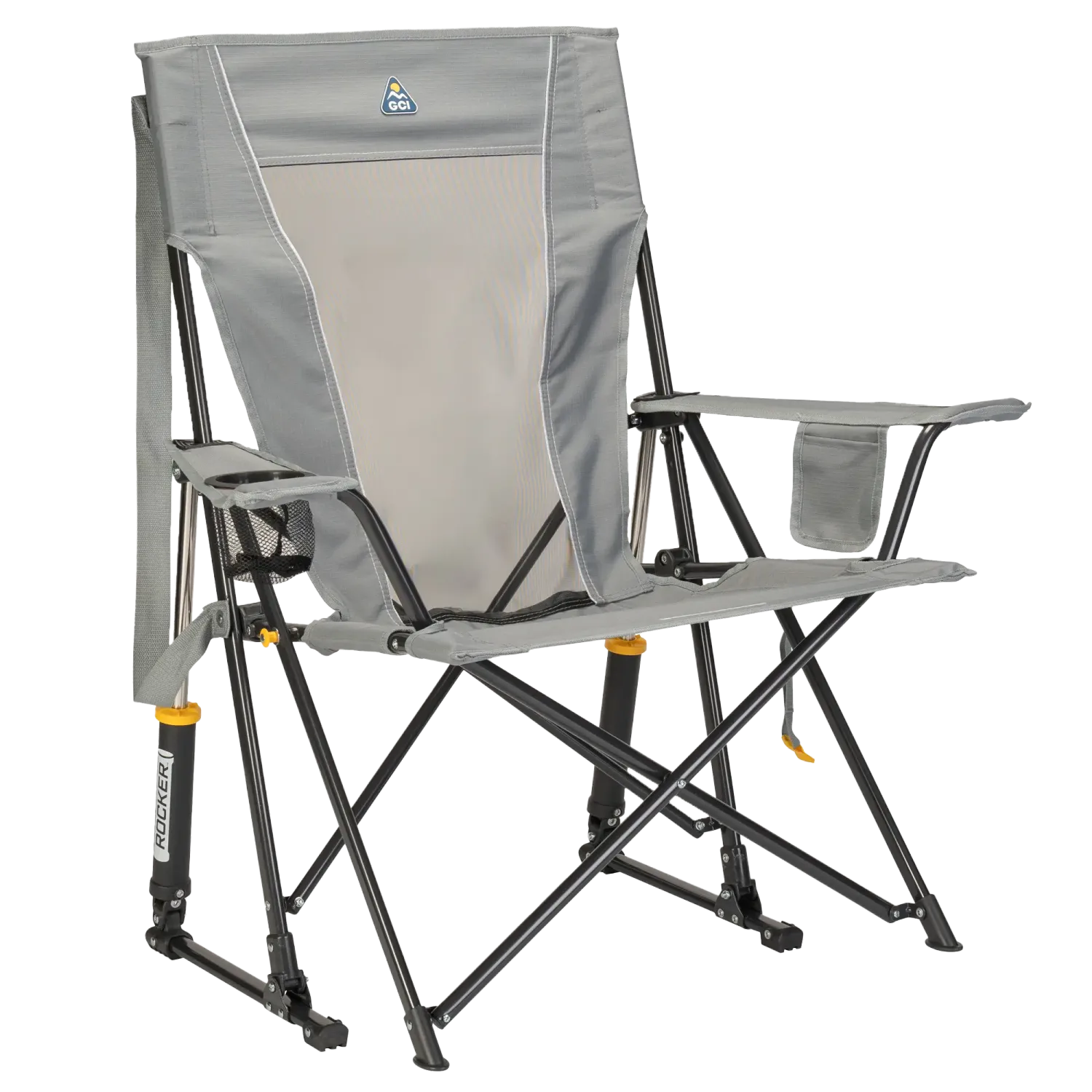 GCI Comfort Pro Rocker Mercury Gray Chair Camp 