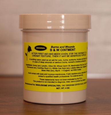 B&amp;W Brand Gentle and Natural Amish Ointment 4 oz