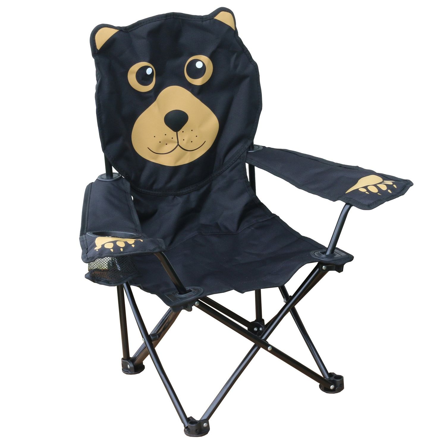 Kids Black Bear | Folding Kids Camp Chair