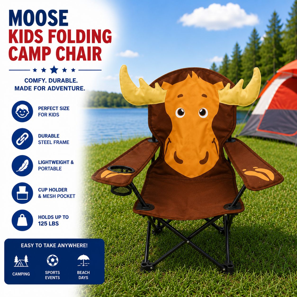 Moose | Folding Kids Camp Chair