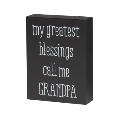 Clearance - Blessing Grandpa Block Sign 3 x 4