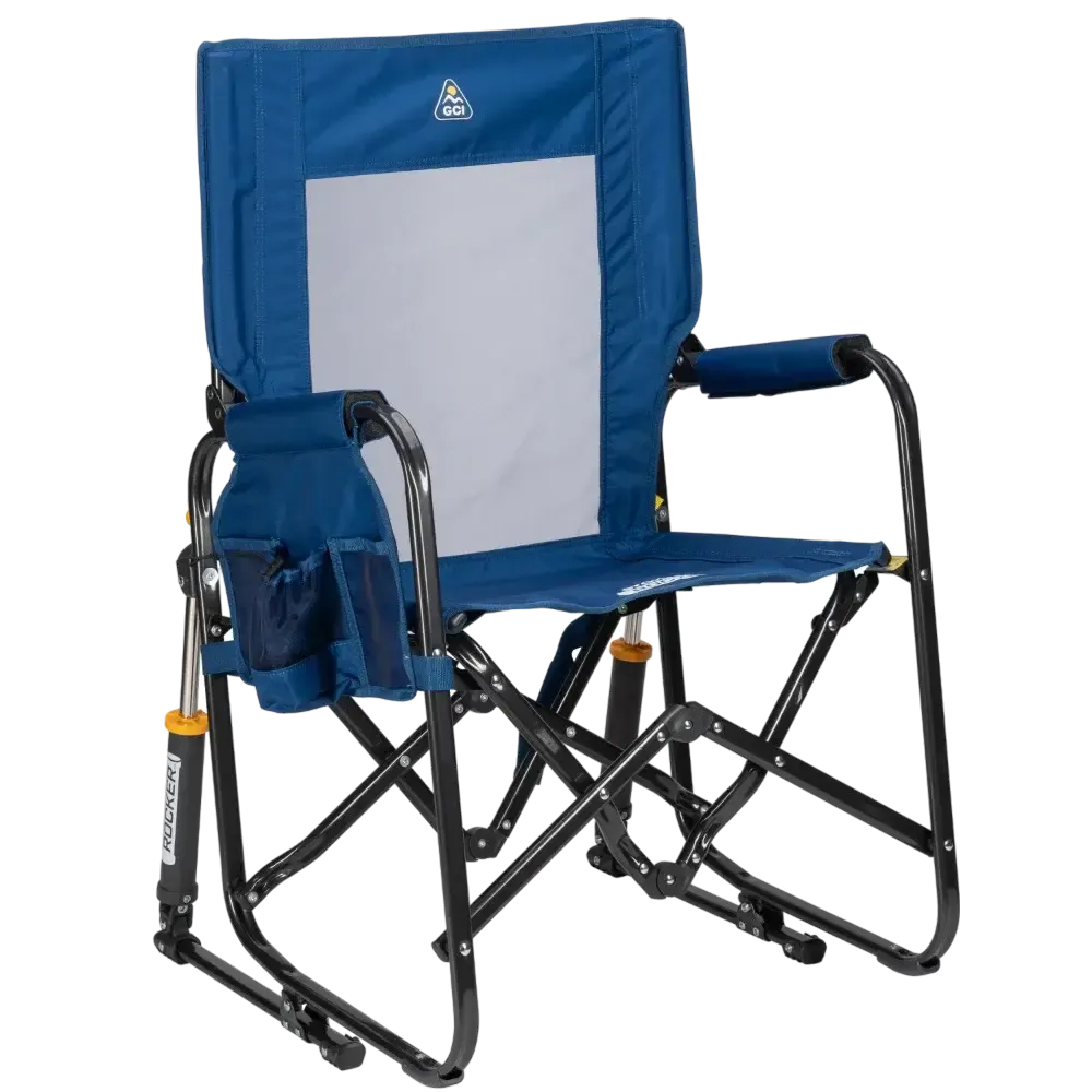 GCI  Stowaway Rocker - Soft Navy Chair Camp 