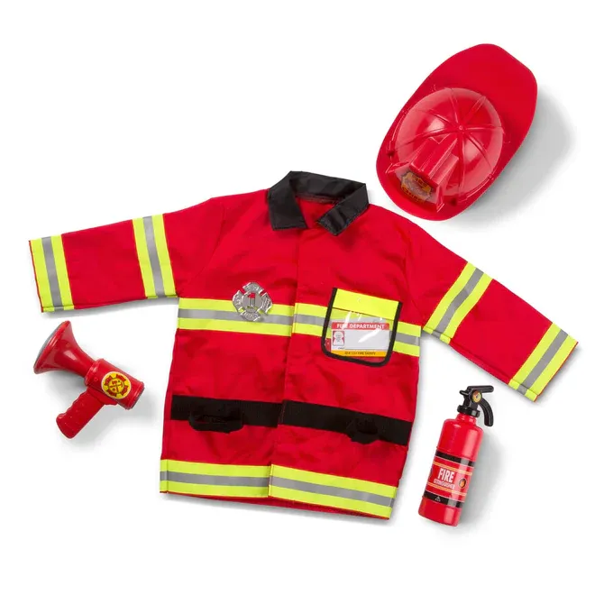 Melissa &amp; Doug Fire Chief Role Play Costume Set