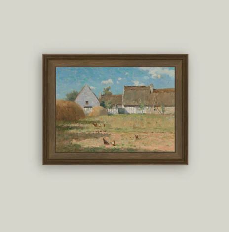 Brittany Farm Sign Vintage Wall Art
