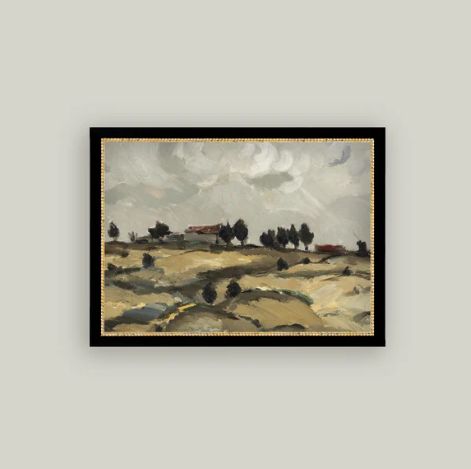 Hillside Home Vintage Framed Antique Style Print