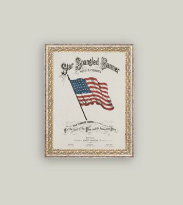 Vintage Star Spangled Banner Vintage Sign