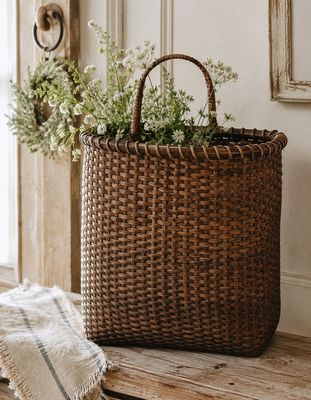 Rattan Door Basket LG