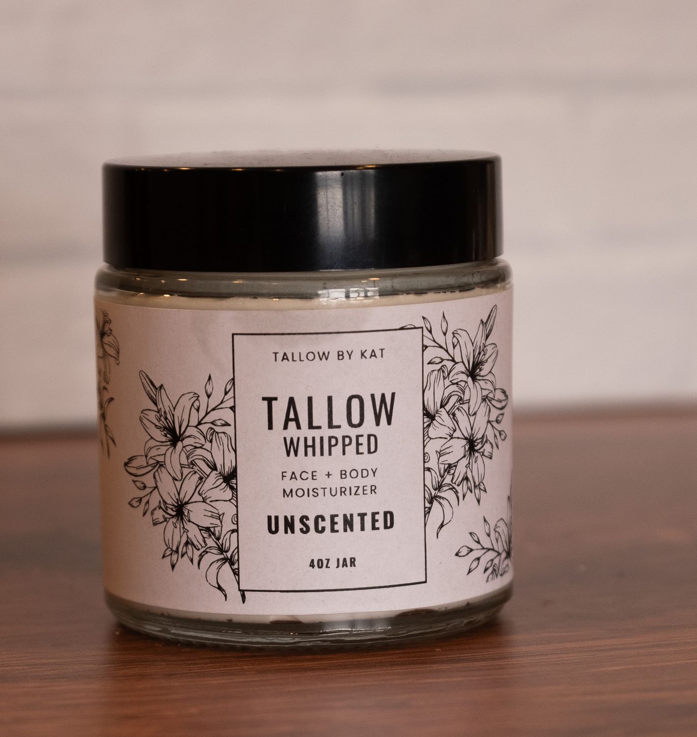 Tallow By Kat Unscented Whipped Tallow Balm