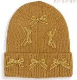  Simply Southern Beanie Coquette Camel w/Bows