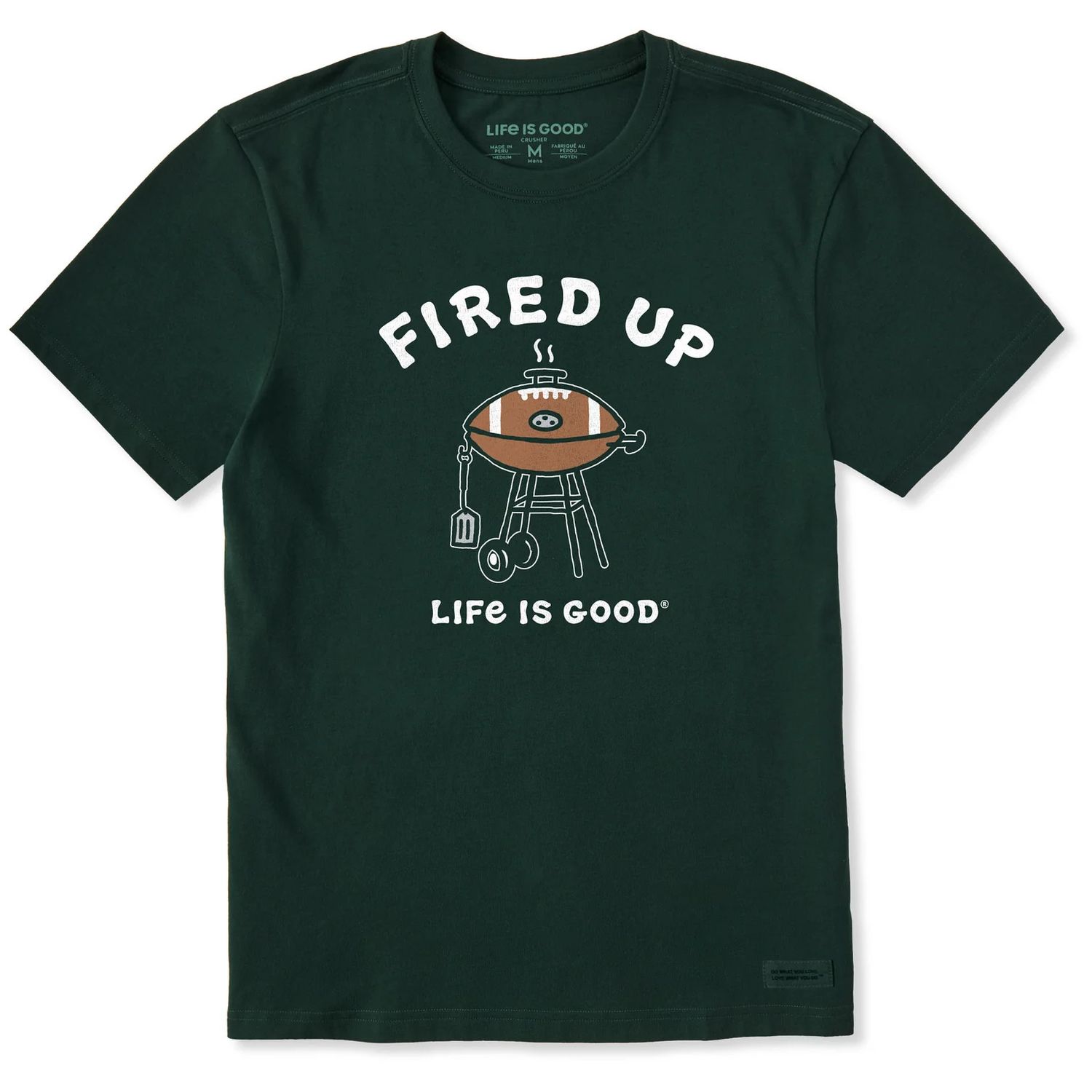 Men's Fired Up Grill Crusher Tee, Size: MD