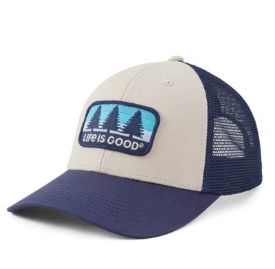 Life is Good Adult Three Pine Patch Trucker