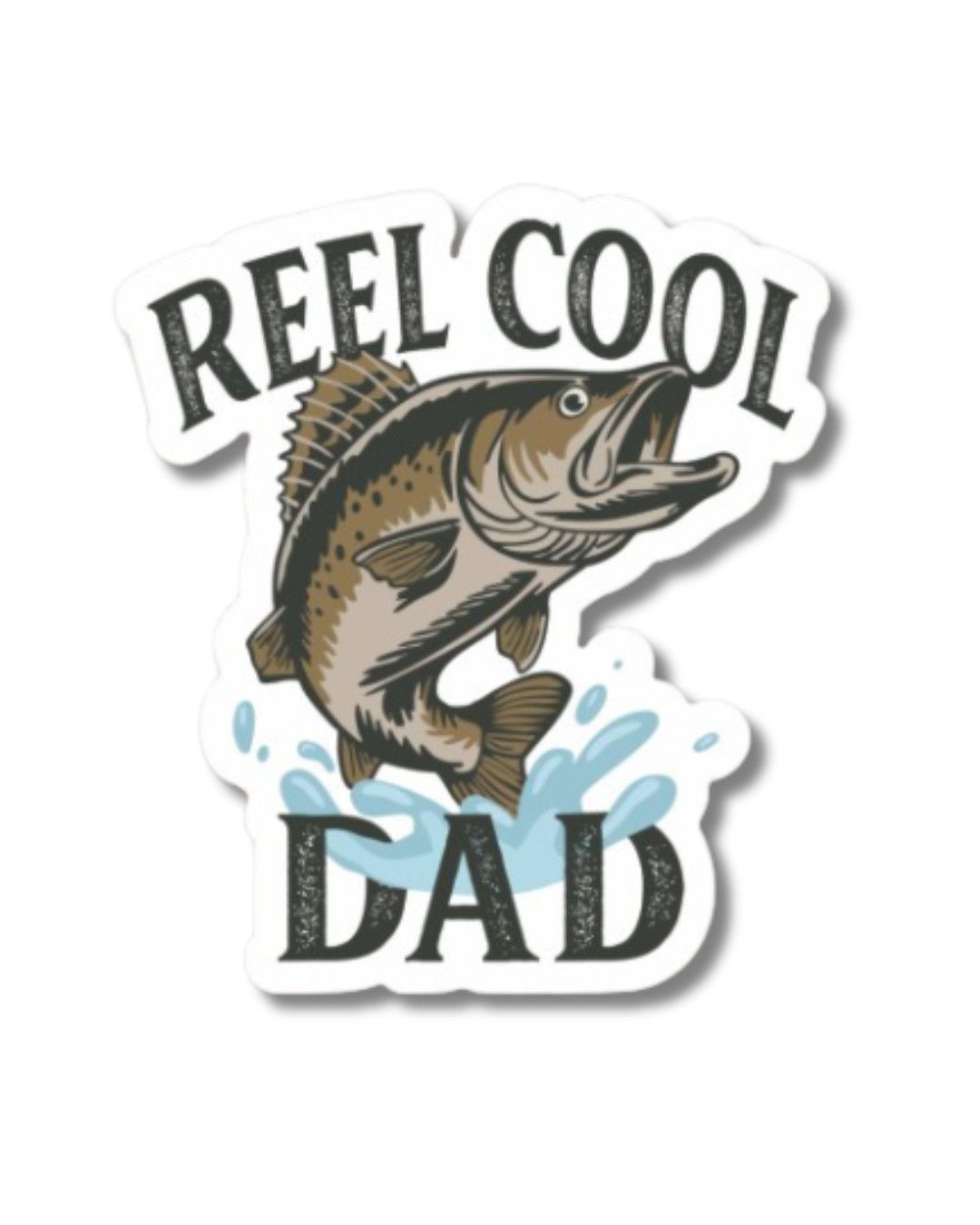 Reel Cool Dad Sticker | 2.65 x 3 Matte Die Cut Stickers