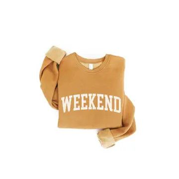 Weekend Sweatshirt, Color: Heather Mustard, Size: SM