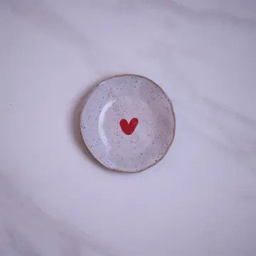 Ring Dish - Red Heart 3"