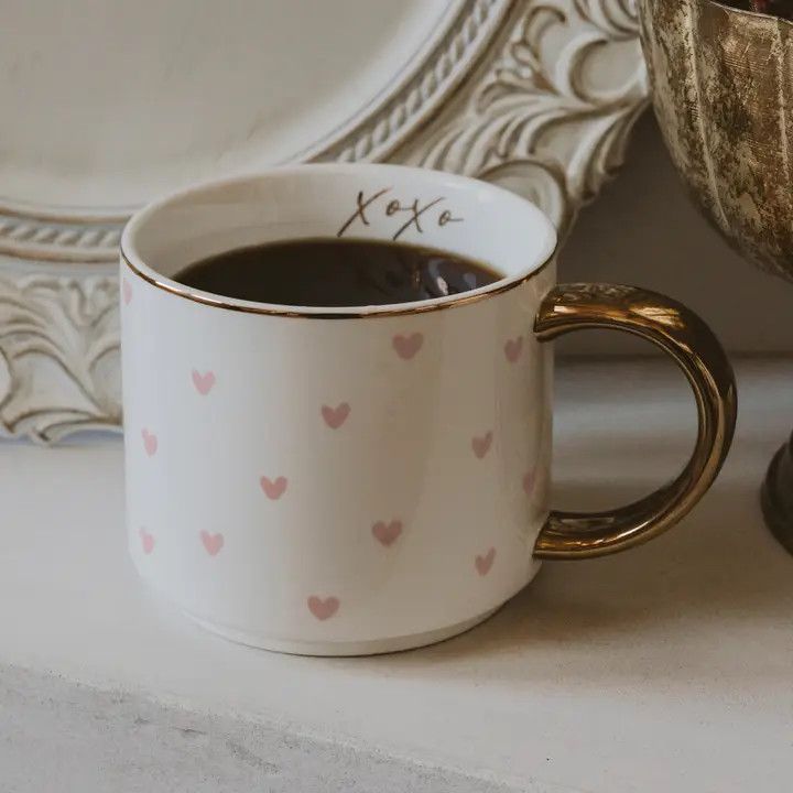 Hearts Coffee Mug 14 oz