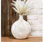 Beige Sm Neck Heirloom Vase 10”