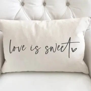 Love Is Sweet Pillow 12x20