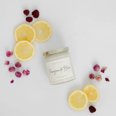 Pomegranate Bloom Candle 8 oz by Hollowood