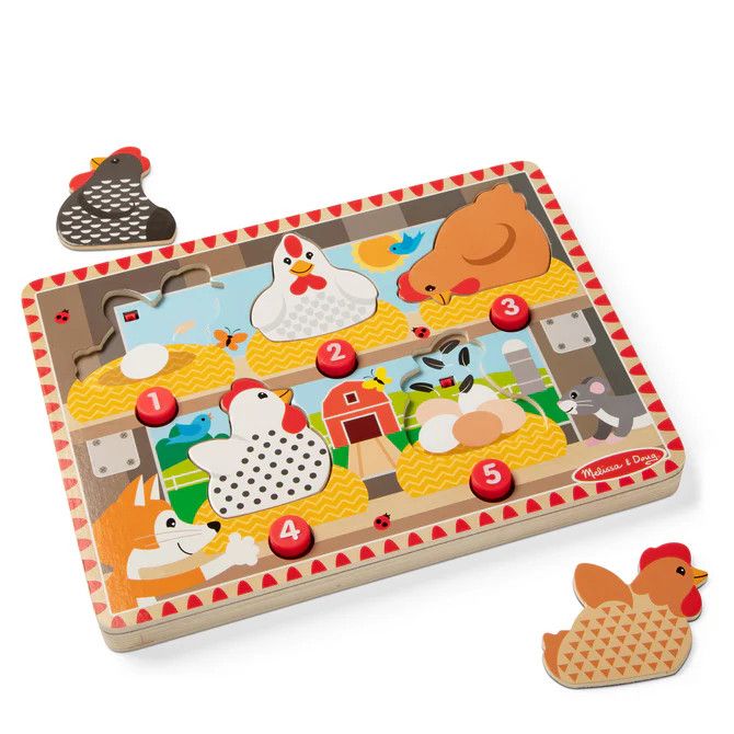 Happy Hens Puch to Pop Puzzle