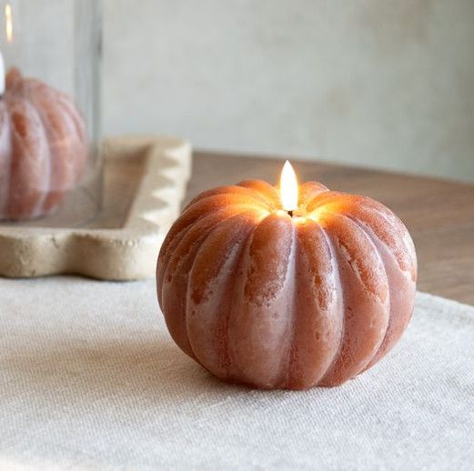LED Pumpkin Candle 5”