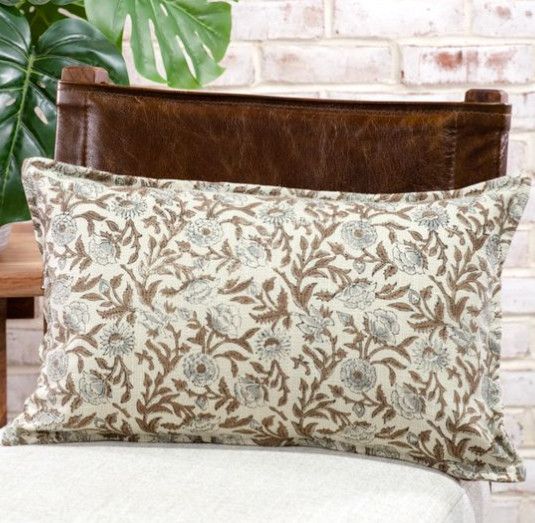 Floral Pattern Pillow 12 x 20
