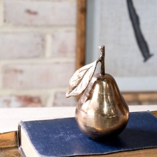 Champagne Deco Pear 4.75”