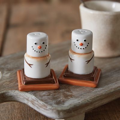 Ceramic Smores Salt &amp; Pepper Shakers