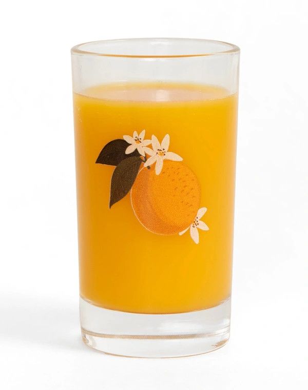 Mini Juice Glass, Style: Orange