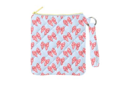 Blue Bow Ereader Bag