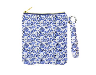 Blue Floral Ereader Bag