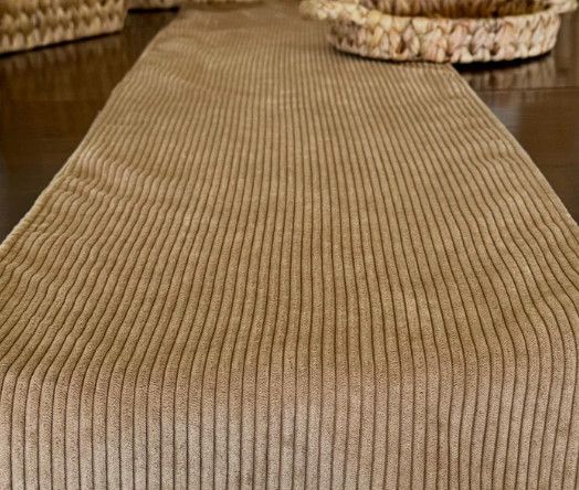 Cookie Corduroy Table Runner
