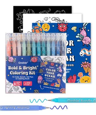 Bold &amp; Bright Coloring Kit - Ocean Color