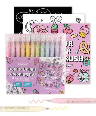 Bold &amp; Bright Coloring Kit - Sugar Rush Color