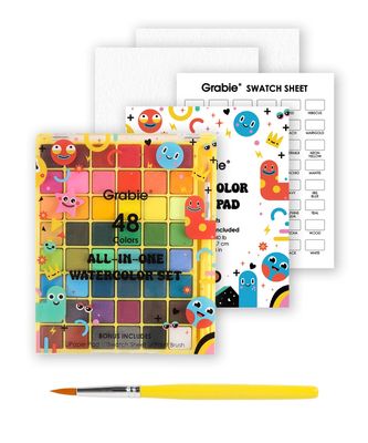 All-In-One Watercolor Set of 48