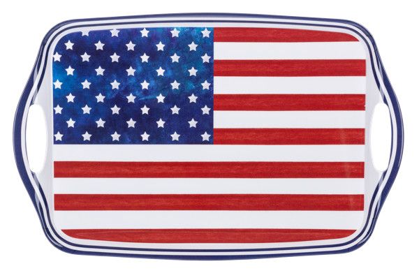 American Flag Serving Tray
