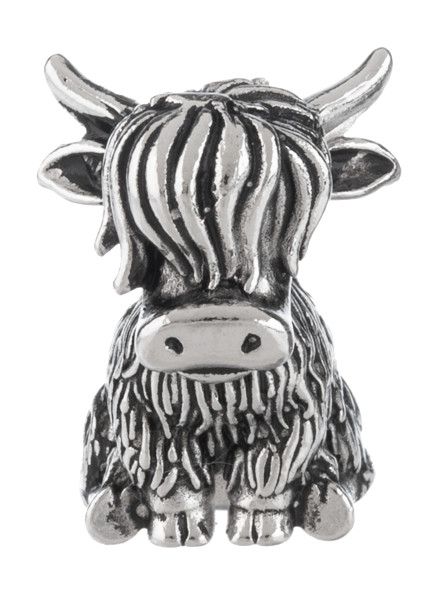 The Brave Little Highland Cow Charm