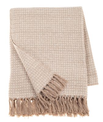 Textured Waffle Weave Throw